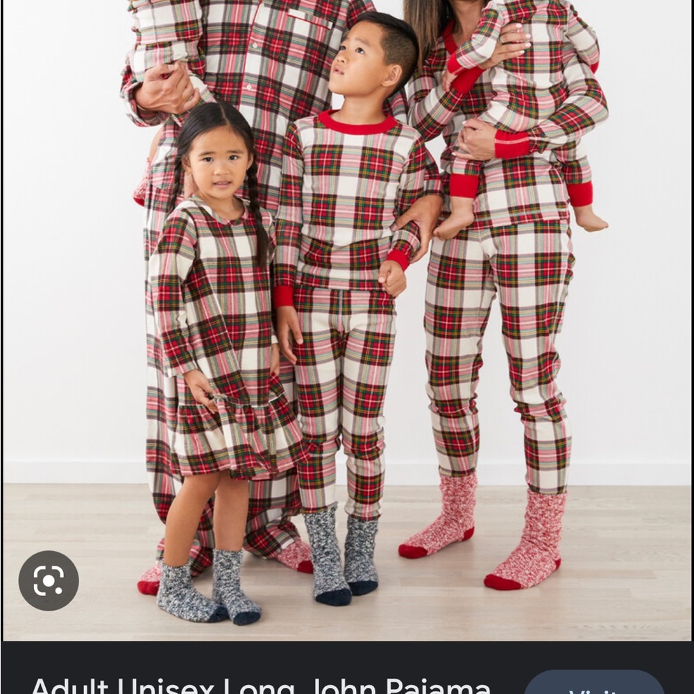 Hannah Anderson Women’s small white and white plaid pajama pant